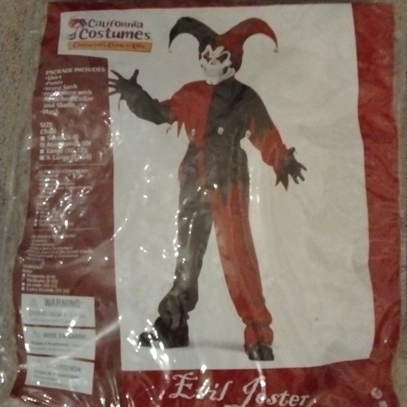 Halloween costume evil jester all items $10 or less are 10 for $25 - Picture 1 of 9
